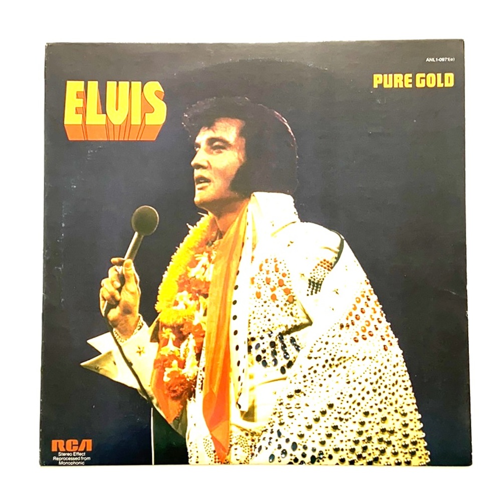 Vintage ELVIS PRESLEY Pure Gold Vinyl Record